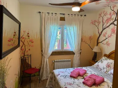 Cama o camas de una habitación en Casa Rural El Fresno