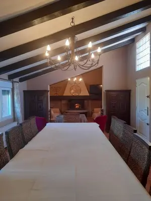 Cama o camas de una habitación en La Mazuela