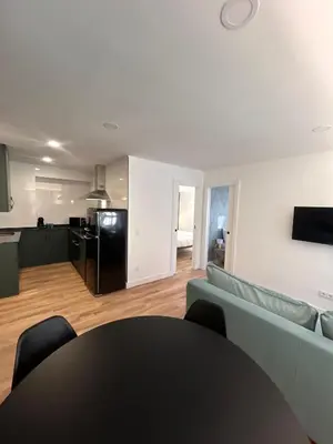 Una televisión o centro de entretenimiento en VI Apartamento dos dormitorios junto a Plaza Mayor