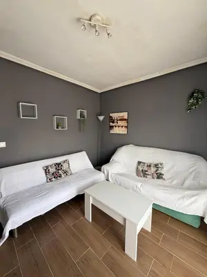 Cama o camas de una habitación en Apartamento a la Vera del Valle
