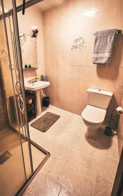 Un baño de Casa Rural Los nietos de Pura