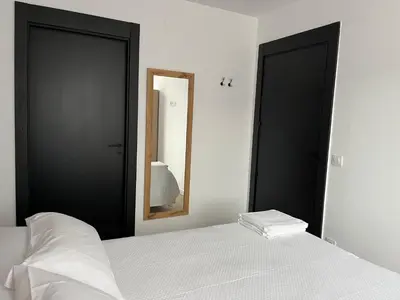 Cama o camas de una habitación en Tres Olivos