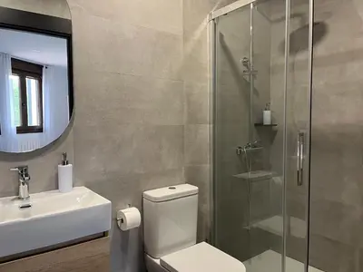 Un baño de Tres Olivos