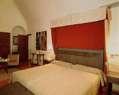 Cama o camas de una habitación en Parador de Oropesa