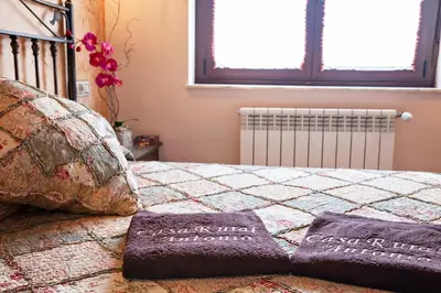 Cama o camas de una habitación en Casa Rural Antonio