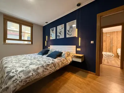 Cama o camas de una habitación en Cómodo apartamento a un paso del centro de Salamanca La Posada Charra 6 APART-37-278