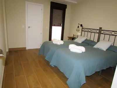 Cama o camas de una habitación en Casa Rural El Parque