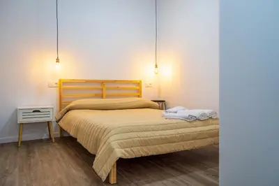 Cama o camas de una habitación en Apartamentos rurales ataecina