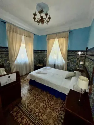 Cama o camas de una habitación en Posada Real Quinta San José