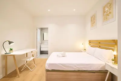 Cama o camas de una habitación en AT Arriba 5 - Centro Universidad
