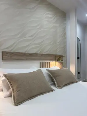 Cama o camas de una habitación en Serranos 32 Apartamento