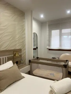 Cama o camas de una habitación en Serranos 32 Apartamento