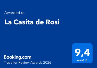 Certificado, premio, señal o documento que está expuesto en La Casita de Rosi