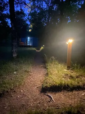 Jardín al aire libre en El Roble Glamping - Cabaña Container - Pet Friendly