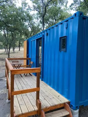 Plano de El Roble Glamping - Cabaña Container - Pet Friendly