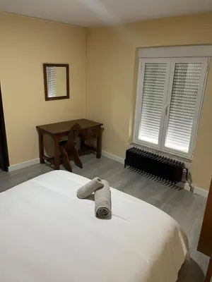 Cama o camas de una habitación en El encuentro
