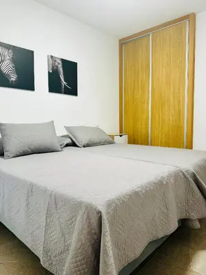 Cama o camas de una habitación en VUT La Ermita