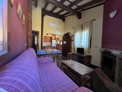 Cama o camas de una habitación en La Ondina del Madrigal