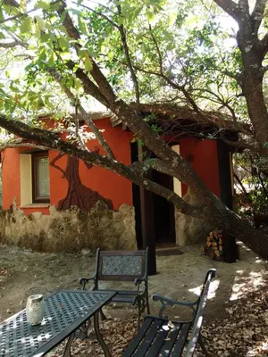 Jardín al aire libre en Apartamentos Rurales Ecopangea