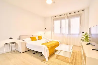 Cama o camas de una habitación en Suite Cañizal 32 Salamanca University Center