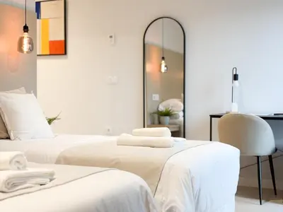 Cama o camas de una habitación en TAYP Navalmoral