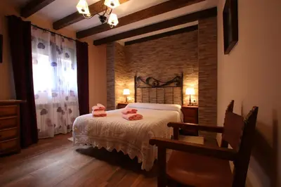 Cama o camas de una habitación en La Esquina de Animas