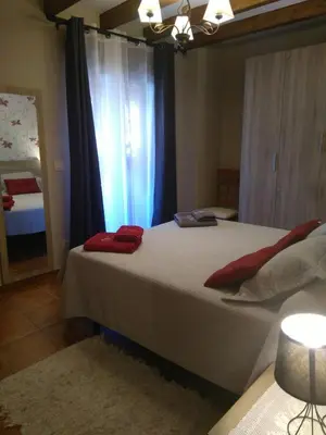 Cama o camas de una habitación en La Esquina de Animas