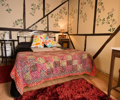 Cama o camas de una habitación en Antigua Posada, Valle del Jerte