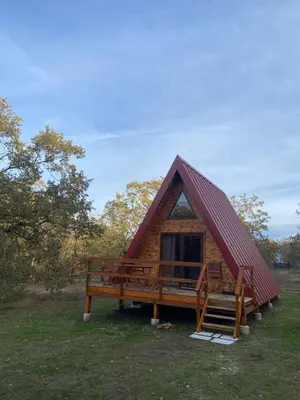 Paisaje cerca de este camping