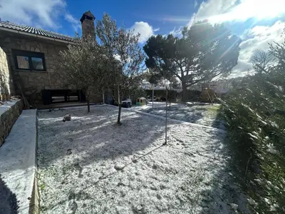 El jardín de las piedras en invierno