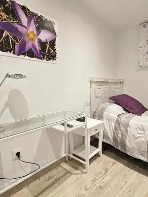 Cama o camas de una habitación en Mural del Castillo II, La Alberca