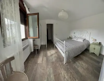 Cama o camas de una habitación en El MIRADOR DEL TORMES