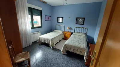 Cama o camas de una habitación en Casa Rural Ambroz