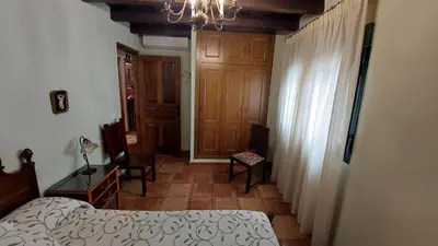 Cama o camas de una habitación en Casa Rural Ambroz