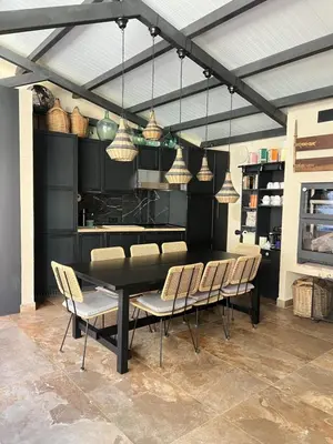 Una cocina o zona de cocina en Casa Rural La Real de Guadalupe