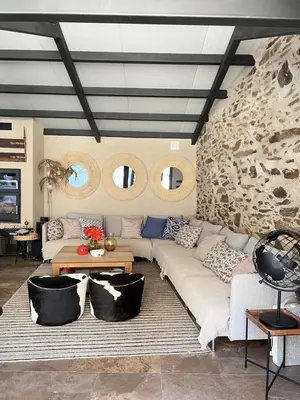 Zona de estar de Casa Rural La Real de Guadalupe