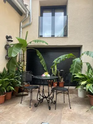 Jardín al aire libre en Casa Rural La Real de Guadalupe