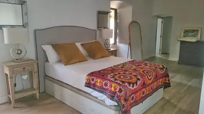 Cama o camas de una habitación en Cortijo Negretti