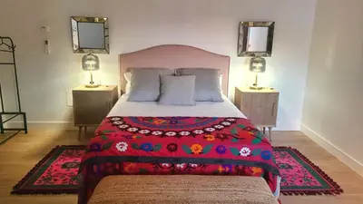 Cama o camas de una habitación en Cortijo Negretti