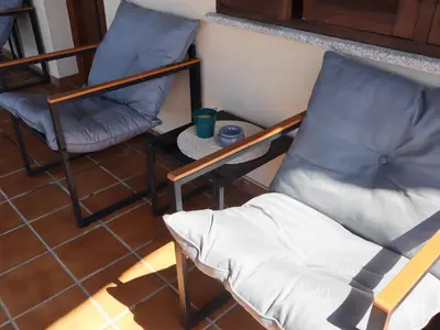Zona de estar de AT Casa El Lago