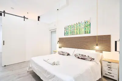 Cama o camas de una habitación en Los Jardines de San Cristobal centrico y tranquilo