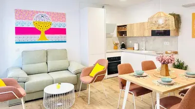Una cocina o zona de cocina en Apartamentos la Cárcava
