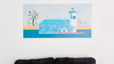 Zona de estar de Apartamentos la Cárcava
