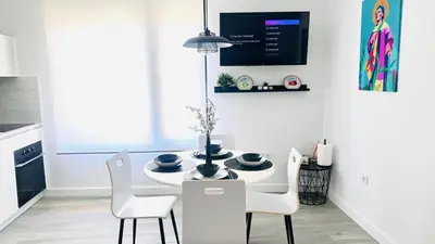 Una cocina o zona de cocina en Apartamentos la Cárcava