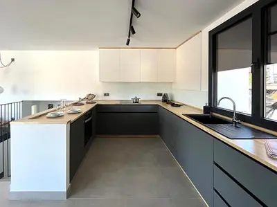 Una cocina o zona de cocina en Los Castaños