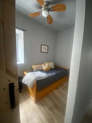 Cama o camas de una habitación en Casa Ángel