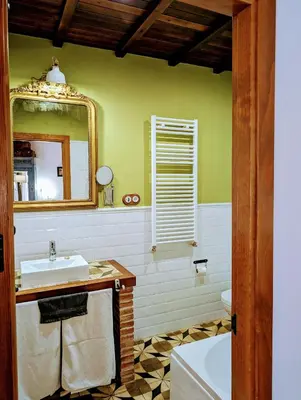 Un baño de Casa El Descanso Del Peregrino