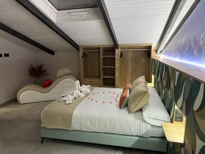 Cama o camas de una habitación en El Helecho de Gredos
