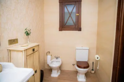 Un baño de Casa Rural La Bodega de Cortés