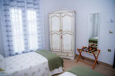 Cama o camas de una habitación en Casa Rural La Bodega de Cortés